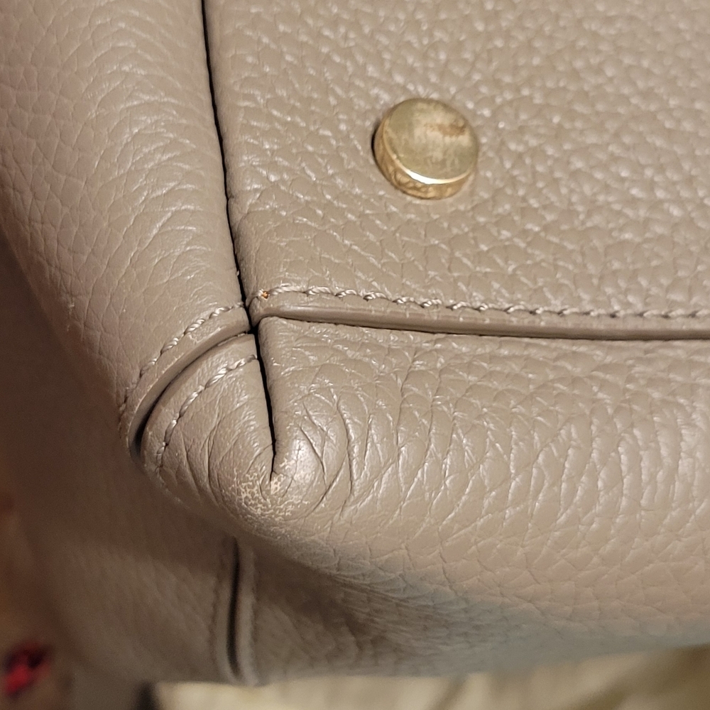 Aspinal Of London. Midi London Tote.Elegant Gray Leather Tote Bag - Picture 7 of 7